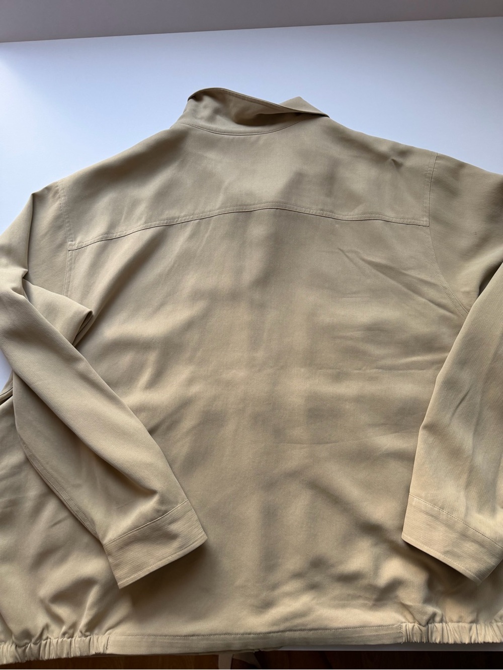 Tommy Bahama Men’s XXL 100% Silk Beige Full-Zip Jacket - Picture 11 of 16